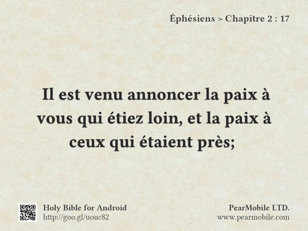 Éphésiens, Chapitre 2:17